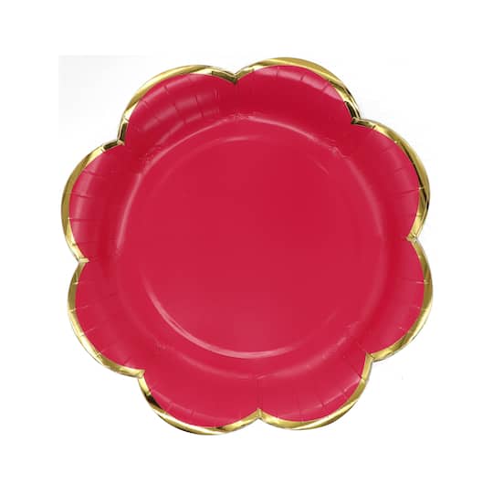 8.5&#x22; Pink Flower Paper Plates by Ashland&#xAE;, 12ct.